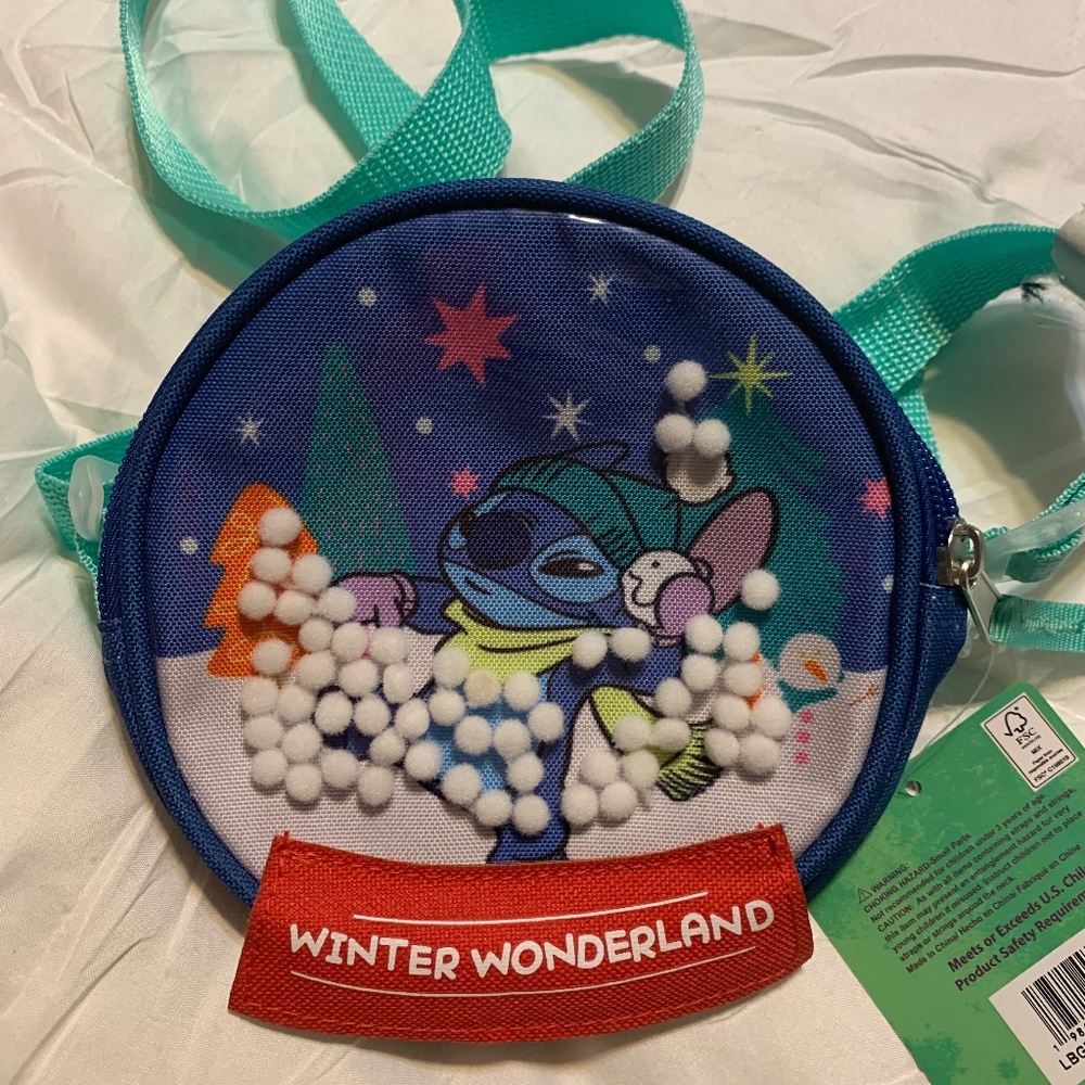 Bioworld stitch snow globe crossbody bag (NWT) - Picture 6 of 8